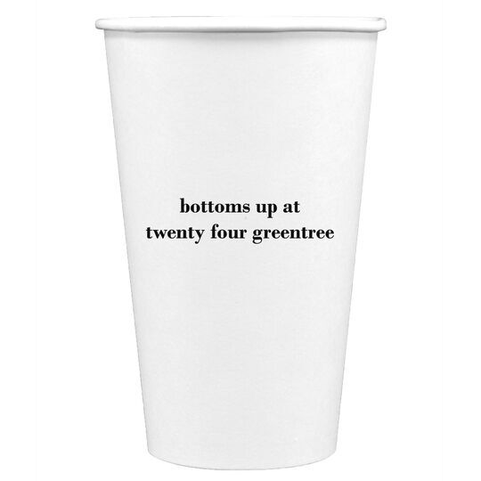 Your Statement Paper Coffee Cups